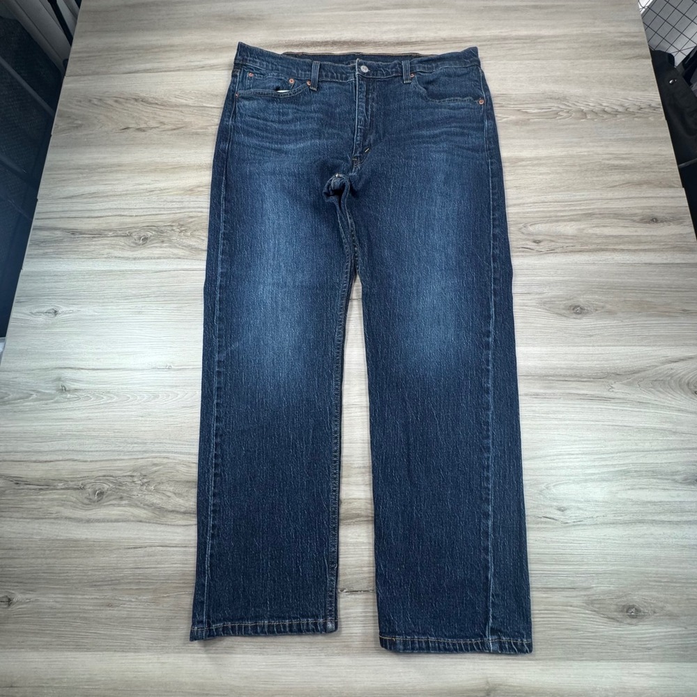 Levi Strauss 505 Jeans Dark Wash Straight Fit Mens W38 L30
